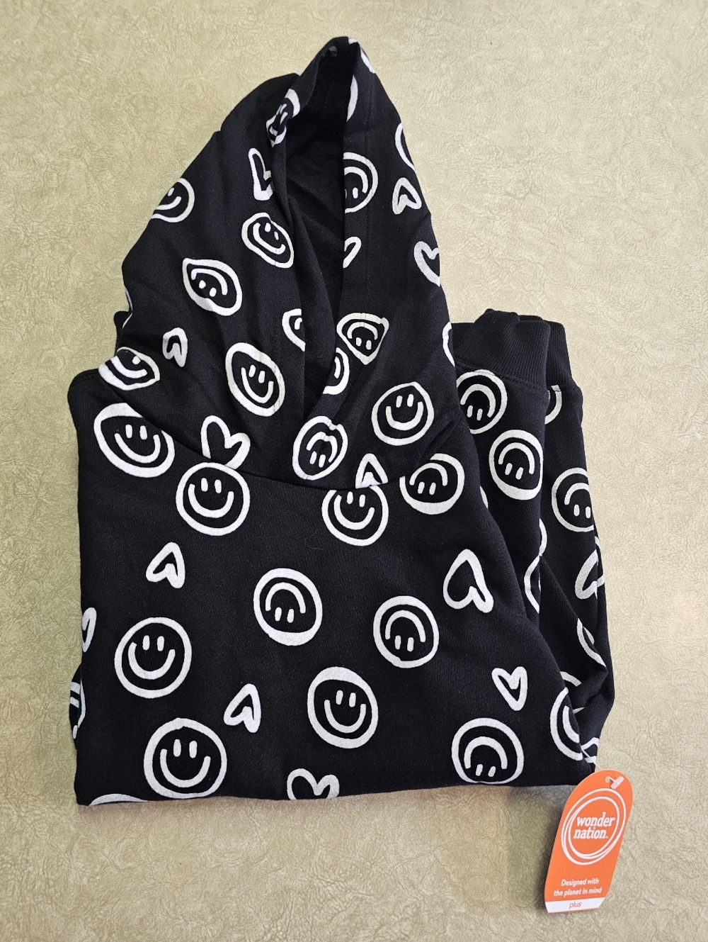 Girls Black Hoodie Size Large Plus
